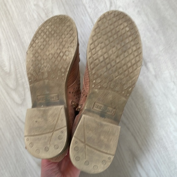 Report perforated leather lace-up boots, size 9 - Picture 5 of 8